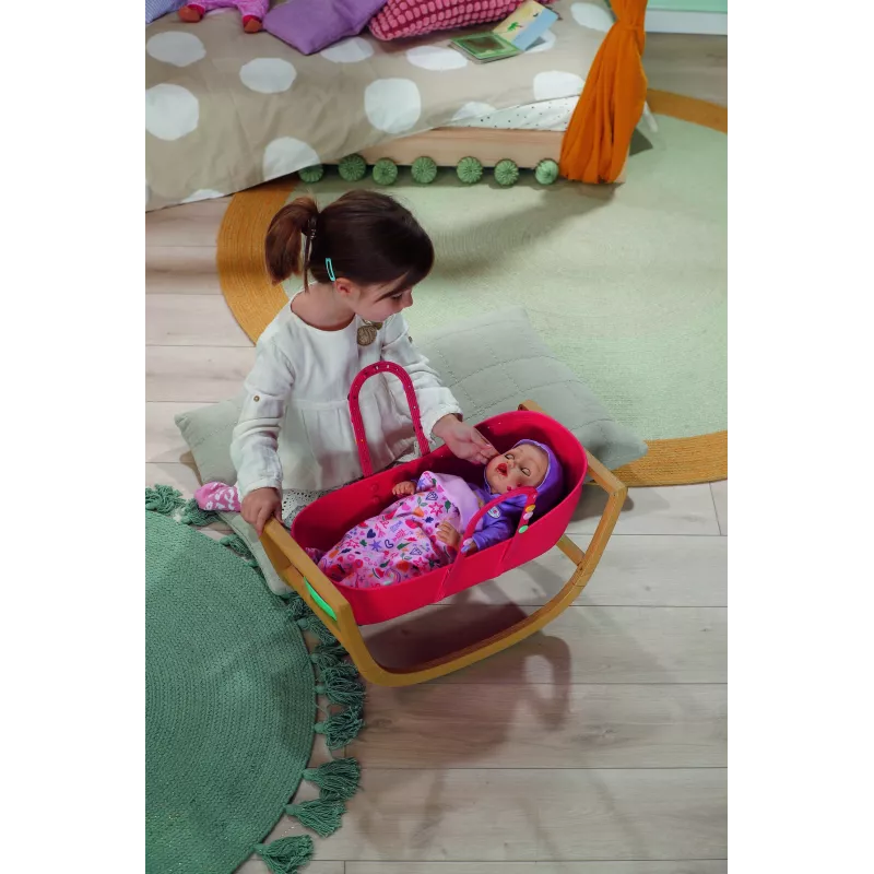 Lovutė lėlei BABY born 3-in-1 Pinplay – lopšys, lovelė, nešyklė