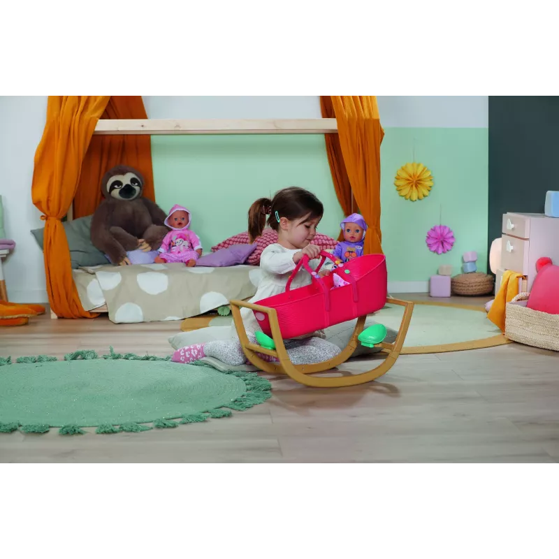Lovutė lėlei BABY born 3-in-1 Pinplay – lopšys, lovelė, nešyklė