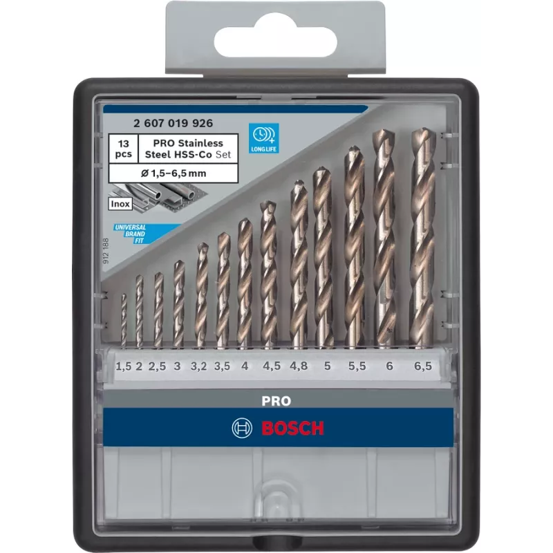 Gręžtų rinkinys Bosch HSS Twist Drill Bits Cobalt 2607019926