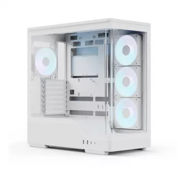 Korpusas AEROCOOL Geh Midi P500A White – vidutinis ATX bokštas, baltas
