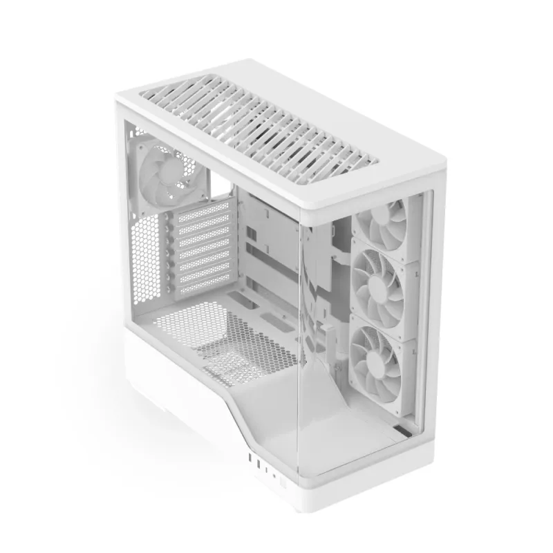 Korpusas AEROCOOL Geh Midi P500A White – vidutinis ATX bokštas, baltas
