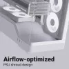 Korpusas AEROCOOL Geh Midi P500A White – vidutinis ATX bokštas, baltas