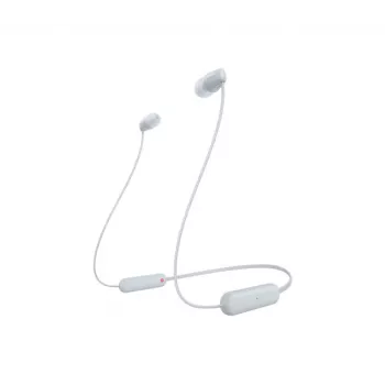 Sony WI-C100 belaidės ausinės, į ausį, skambučiams/muzikai, Bluetooth, balta