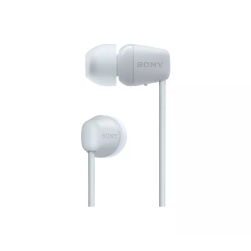 Sony WI-C100 belaidės ausinės, į ausį, skambučiams/muzikai, Bluetooth, balta