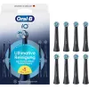 Oral-B iO Ultimate Clean keičiamos šepetėlių galvutės — 8 vnt. rinkinys, juodos, efektyviam apnašų šalinimui