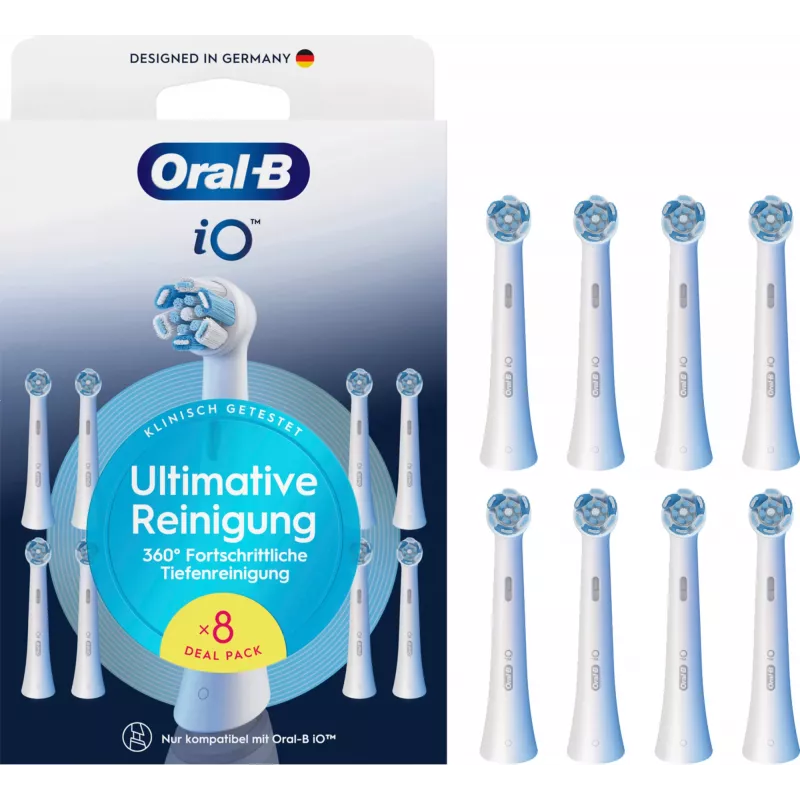 Oral-B dantų šepetėlio galvutė 8 vnt. Balti