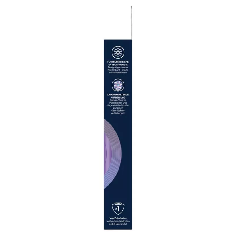 Oral-B iO Radiant White keičiamų šepetėlių galvutės, 4 vnt., juodos