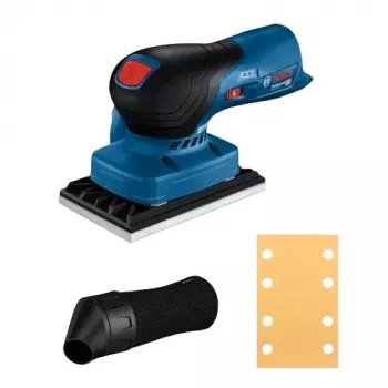 Bosch GSS 12V-13 PROFESSIONAL Belaidis orbitinis šlifuoklis 1000 RPM 2000 OPM Juoda, Mėlyna, Raudona