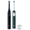 BRAUN Oral-B iO Series 2 Duo Black/Green, įkraunamas elektrinis dantų šepetėlis, modelis 62418