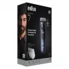 Braun BeardTrimmer 7 BT7520 barzdos kirpimo mašinėlė, baterija, 40 ilgio nustatymų, 0,5–20 mm, šlapiai ir sausai, juoda, mėlyna