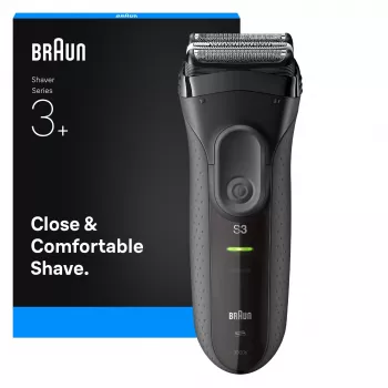BRAUN Serie 3 3000S pilkas folijos skustuvas