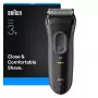 BRAUN Serie 3 3000S pilkas folijos skustuvas