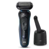 Braun Series 5 52-B7000cc folijos skustuvas su trimeriu, juodas, Li-Ion baterija