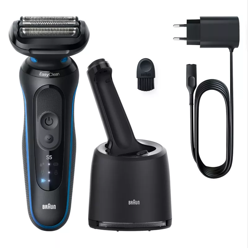 Braun Series 5 52-B7000cc folijos skustuvas su trimeriu, juodas, Li-Ion baterija