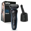 Braun Series 5 52-B7000cc folijos skustuvas su trimeriu, juodas, Li-Ion baterija