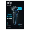 Braun Series 5 52-B7000cc folijos skustuvas su trimeriu, juodas, Li-Ion baterija