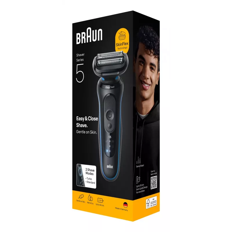 Braun Series 5 52-B1000s folijos skustuvas juodas