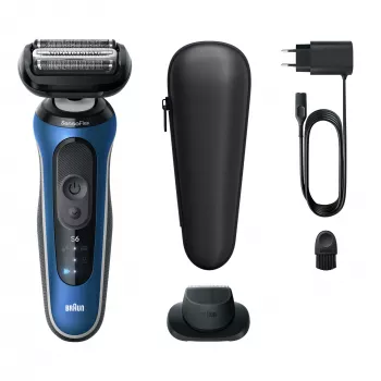 BRAUN Series 6 62-B1200S elektrinis skustuvas šlapiam ir sausam skutimui su įmontuotu barzdos trimeriu