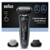 BRAUN Series 6 62‑G1650s elektrinis skustuvas folijinis, juodas