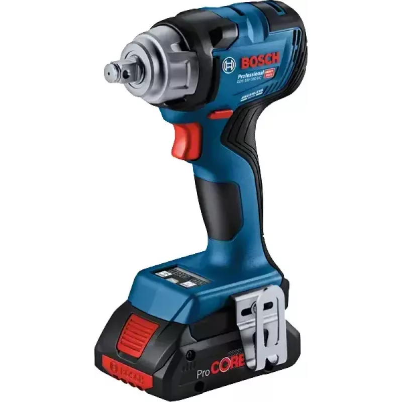 Bosch GDS 18V-330 HC PROFESSIONAL 1/2 colo belaidis smūginis veržliaraktis 2800 RPM 560 N⋅m juoda, mėlyna, raudona