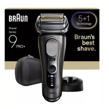 Foilinis skustuvas Braun Series 9 Pro+ 9615S juodai pilkas, nerūdijančio plieno