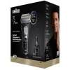 Folijinis skustuvas Braun Series 9 Pro+ 9660CC juodas sidabrinis nerūdijantis plienas