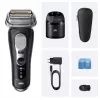 Folijinis skustuvas Braun Series 9 Pro+ 9660CC juodas sidabrinis nerūdijantis plienas