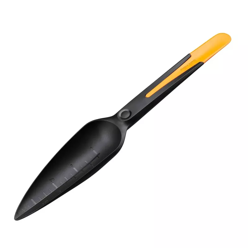 Fiskars Solid maža sodinimo mentelė, juoda/oranžinė, 5 cm (1057641)
