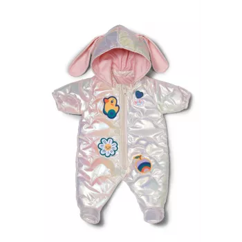 Žaislinis kombinezonas lėlei Peterkin BABY born Winter Suit Cream, 43 cm, sulankstomas, nuo 3 m.