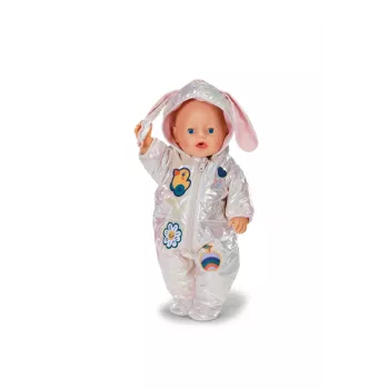 Žaislinis kombinezonas lėlei Peterkin BABY born Winter Suit Cream, 43 cm, sulankstomas, nuo 3 m.