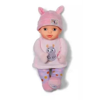 Zapf BABY born for babies Sweetie Pink 30 cm – minkštas kūdikio lėlė su barškučiu, 300 mm, įvairiaspalvė