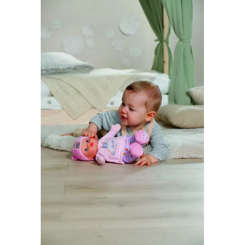 Zapf BABY born for babies Sweetie Pink 30 cm – minkštas kūdikio lėlė su barškučiu, 300 mm, įvairiaspalvė
