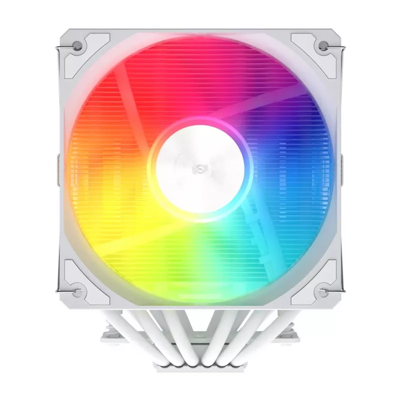 FSP MP7-WA oru aušinamas procesoriaus aušintuvas, 120 mm, 800–1800 aps./min., 32 dB, LGA1851/1700/1200, AM4/AM5, baltas