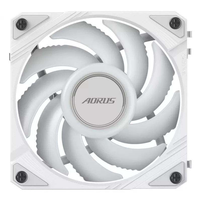 GIGABYTE AORUS EZ CHAIN FAN 120 ICE 12 cm baltas ventiliatorius skysčio aušintuvui