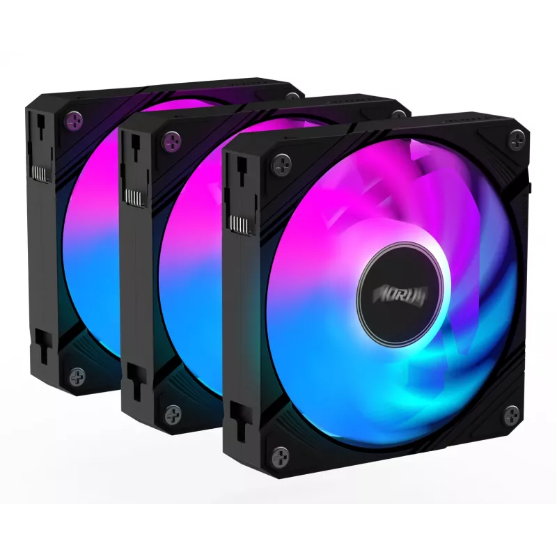 GIGABYTE AORUS EZ CHAIN FAN 120 (3 vnt.) pagrindinė plokštė 12 cm juoda 3 vnt.