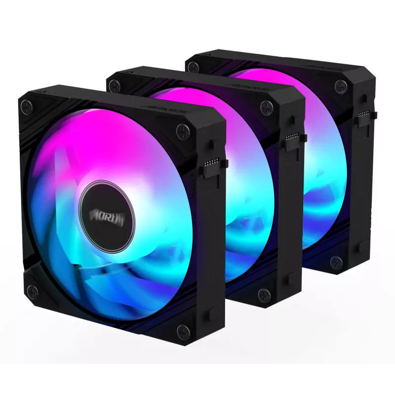 GIGABYTE AORUS EZ CHAIN FAN 120 (3 vnt.) pagrindinė plokštė 12 cm juoda 3 vnt.