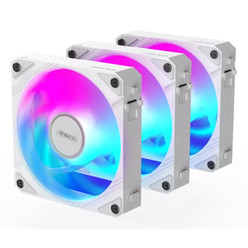 GIGABYTE AORUS EZ CHAIN FAN 120 ICE ventiliatorius 12 cm baltas 1 vnt.