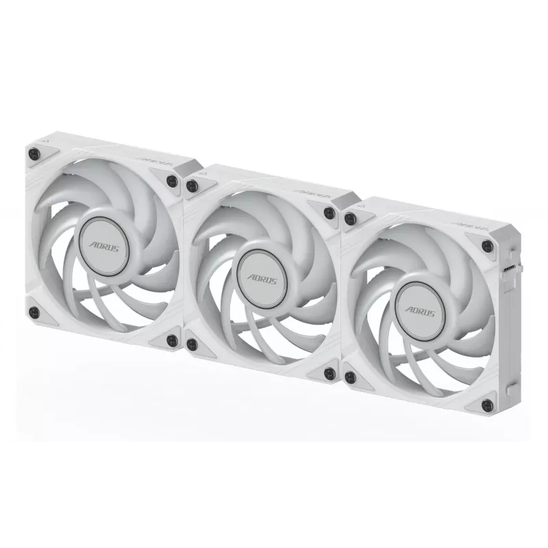 GIGABYTE AORUS EZ CHAIN FAN 120 ICE ventiliatorius 12 cm baltas 1 vnt.