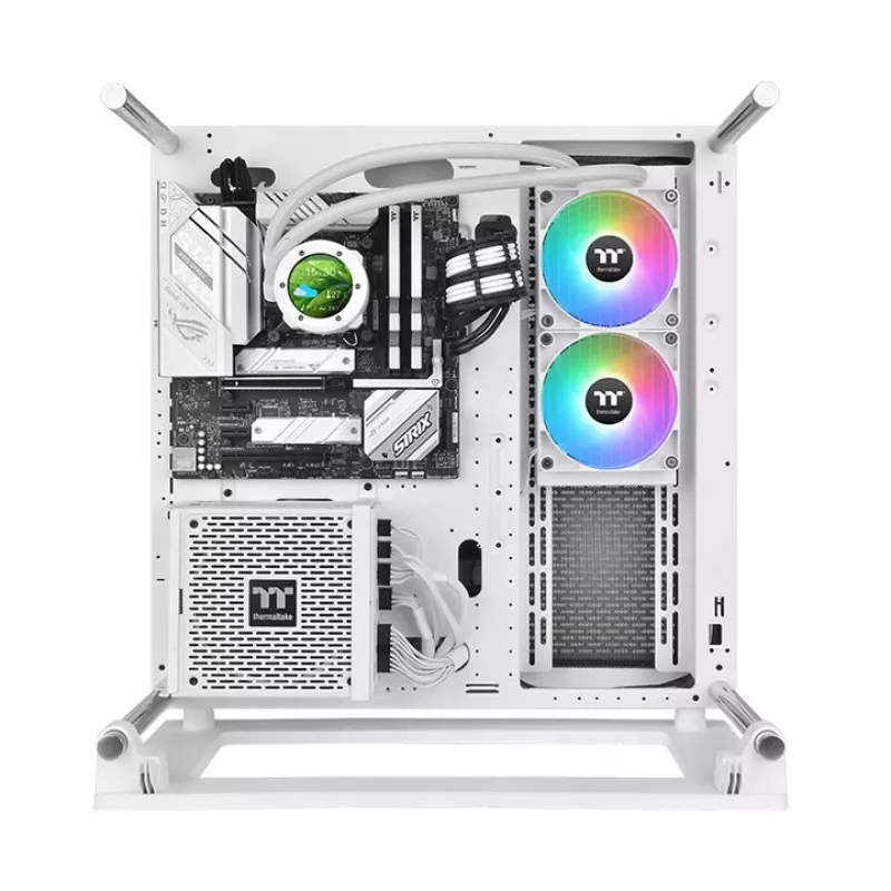 THERMALTAKE vandens aušinimas TH240 V2 Ultra ARGB Sync viskas viename skystinis aušintuvas - balta versija