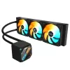 GIGABYTE GAMING 360 skystas aušintuvas CPU – 3x120 mm ARGB ventiliatoriai, slydimo fiksavimo mechanizmas, DAISY-CHAIN, suderinamas su Intel LGA 1851 ir AMD AM5