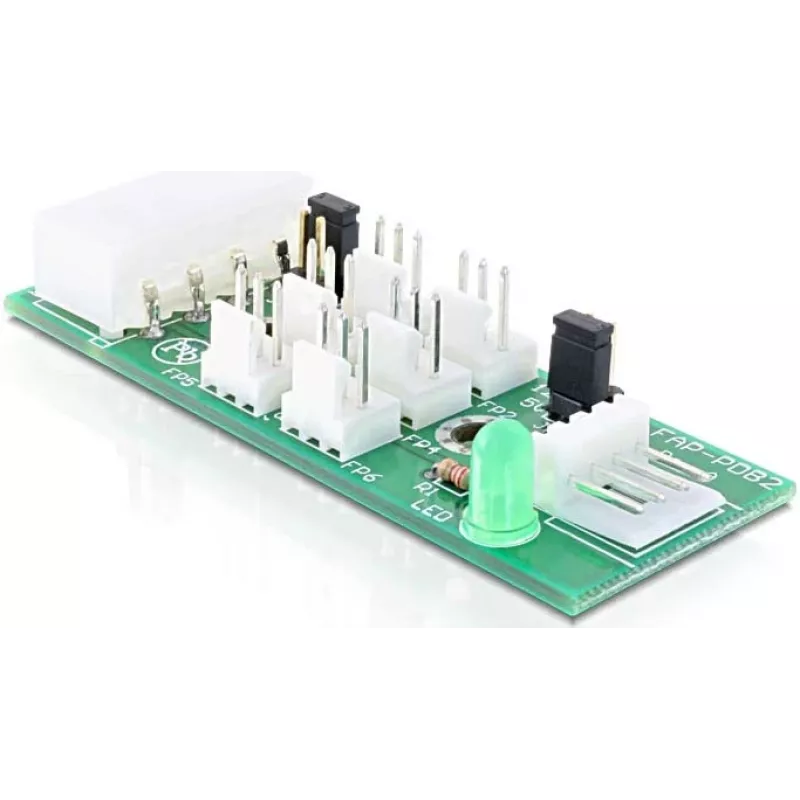 DELOCK skirstomoji plokštė 6x ventiliatoriams 5V/12V