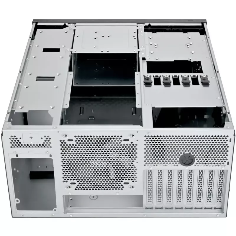 SILVERSTONE stovo dėklas RM53-502 – 19 colių serverio stovo korpusas, juodas