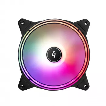 Chieftec NF-1225RGB kompiuterio aušinimo sistema Korpuso ventiliatorius 12 cm Juoda 1 vnt.