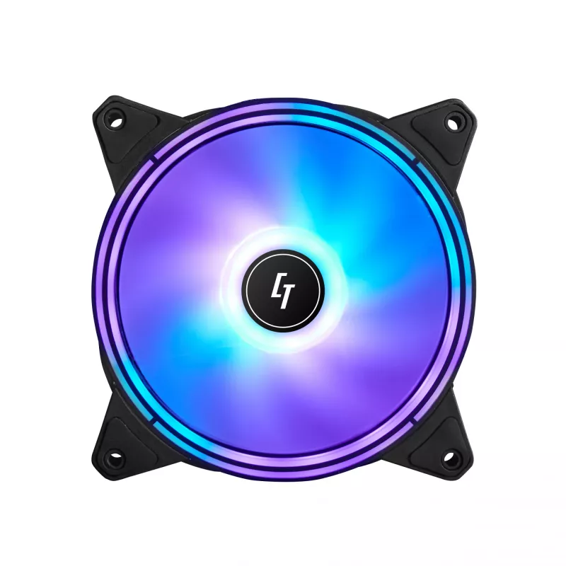 Chieftec NF-1225RGB kompiuterio aušinimo sistema Korpuso ventiliatorius 12 cm Juoda 1 vnt.