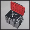 Įrankių dėžė Einhell E-Case L, polipropilenas, juoda/raudona, 41,5x27,3x32 cm