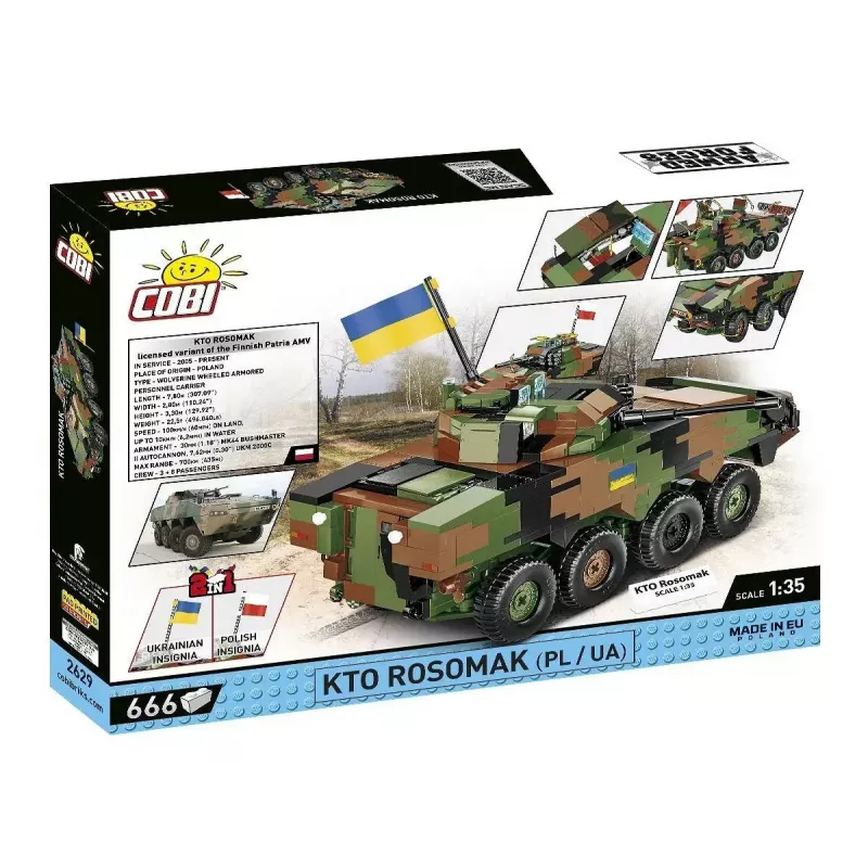 Konstruktorius Cobi KTO Rosomak 2-in-1 (COBI-2629)