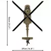 Konstruktorius Cobi Sikorsky UH-60 Black Hawk 928 kaladėlių, modelis COBI-5906