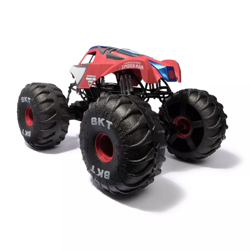 Monster Jam Marvel Mega Spider-Man RC Monster Truck, visureigis, virš 2 pėdų ilgio, 1:6 mastelis, superherojų žaislas vaikams nuo 4 metų