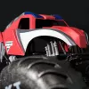 Monster Jam Marvel Mega Spider-Man RC Monster Truck, visureigis, virš 2 pėdų ilgio, 1:6 mastelis, superherojų žaislas vaikams nuo 4 metų