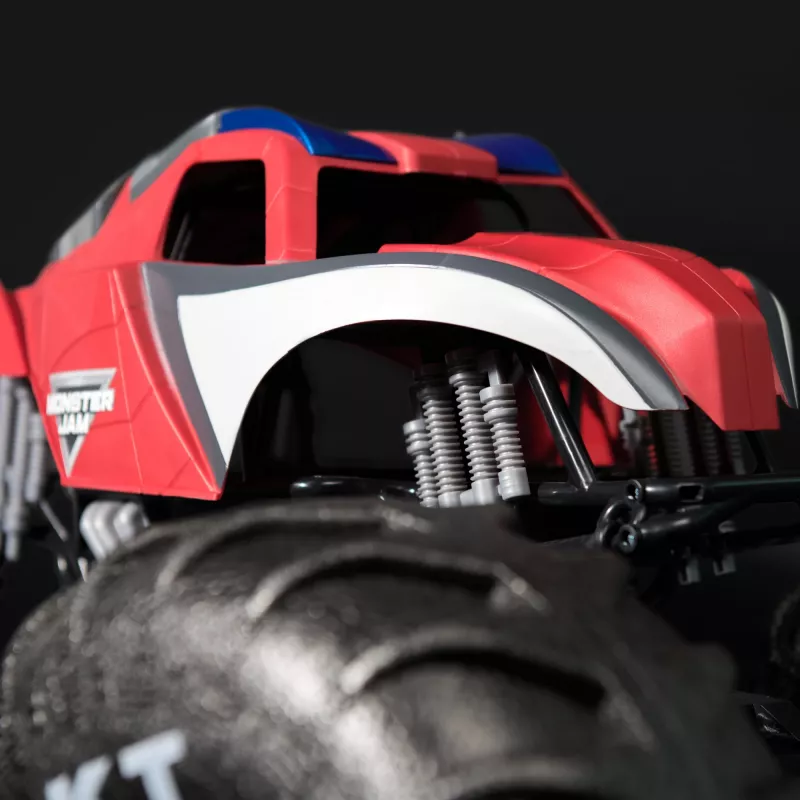 Monster Jam Marvel Mega Spider-Man RC Monster Truck, visureigis, virš 2 pėdų ilgio, 1:6 mastelis, superherojų žaislas vaikams nuo 4 metų